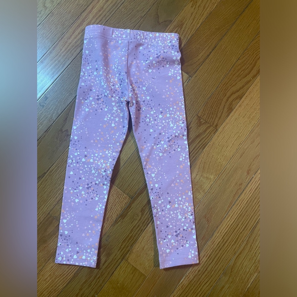OshKosh B'gosh Purple heart Leggings 3T‎ NWT - Picture 6 of 6